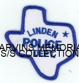 TEXAS,LINDEN POLICE HAT SIZE 2